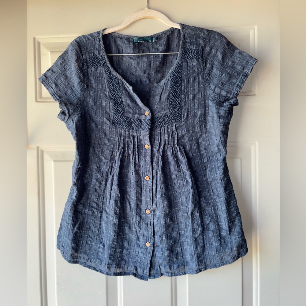 PrAna blue Katya top size S